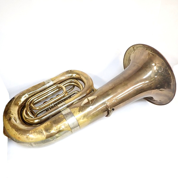 実際に弊社で買取させて頂いた★【型番不明/ジャンク】Lignatone/リグナトーン チューバ 管楽器 ケース付きの画像 4枚目