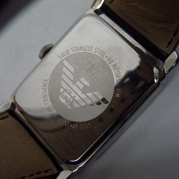 実際に弊社で買取させて頂いたEMPORIO ARMANI/エンポリオアルマーニ　クオーツ 腕時計 AR0231【動作未確認】の画像 3枚目