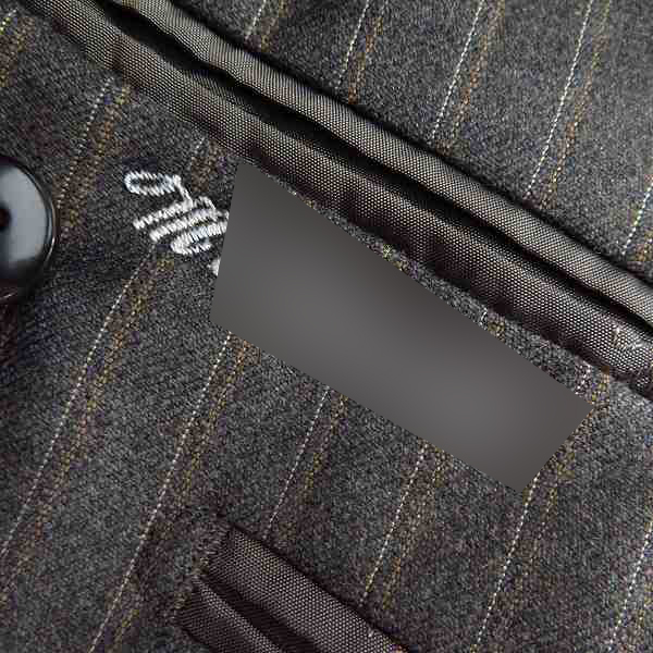 実際に弊社で買取させて頂いたBURBERRY LONDON/バーバリー ロンドン ストライプ柄スーツ 上下セット ネーム入り bbd41-303-46/98-88-175の画像 6枚目