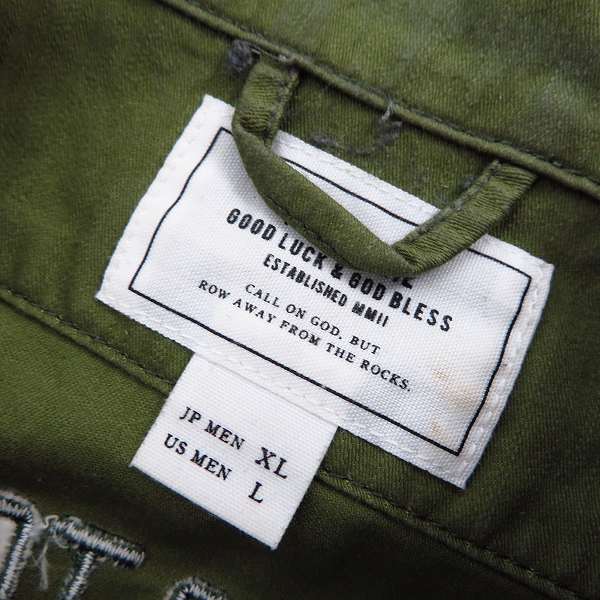 実際に弊社で買取させて頂いたTHE CRIMIE/クライミー 背面マリア刺繍 ミリタリーシャツ/XLの画像 2枚目