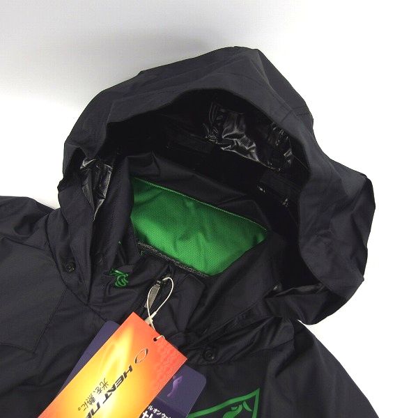 実際に弊社で買取させて頂いた【未使用】Le coq sportif/ルコック 2WAY 小雨対応 中綿ブルゾン ゴルフウェア ブラック×グリーン QG6303/Lの画像 5枚目