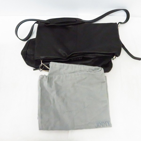 実際に弊社で買取させて頂いたJIMMY CHOO/ジミーチュウ ブラック メッセンジャー/ショルダーバッグ の画像 8枚目