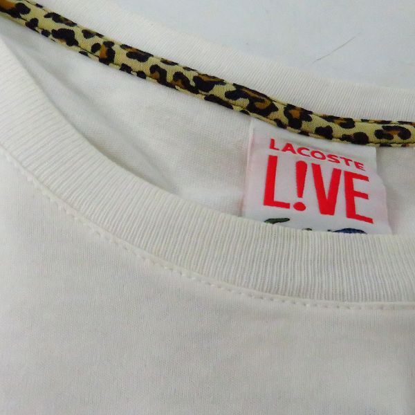 実際に弊社で買取させて頂いたLACOSTE/ラコステ ワンポイント/猫プリントTシャツ/カットソー 2/3 4点セットの画像 4枚目