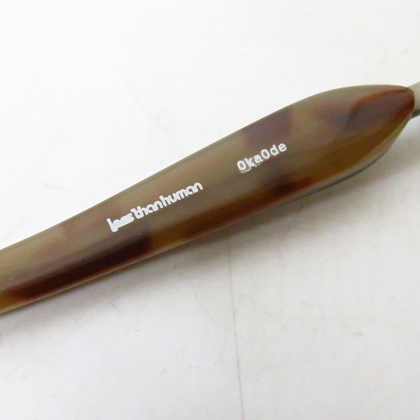 実際に弊社で買取させて頂いたless than human/レスザンヒューマン okaode メガネフレーム/度入りの画像 3枚目