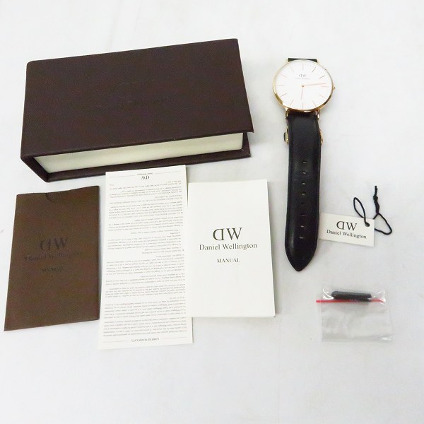 実際に弊社で買取させて頂いたDaniel Wellington/ダニエルウェリントン レザーベルト 腕時計 B40R2 の画像 7枚目