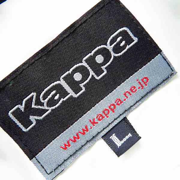 実際に弊社で買取させて頂いた【未使用】Kappa/カッパ ワッペン付き中綿ブルゾン ゴルフウェア ホワイト×ネイビー KG6520T43/Lの画像 2枚目