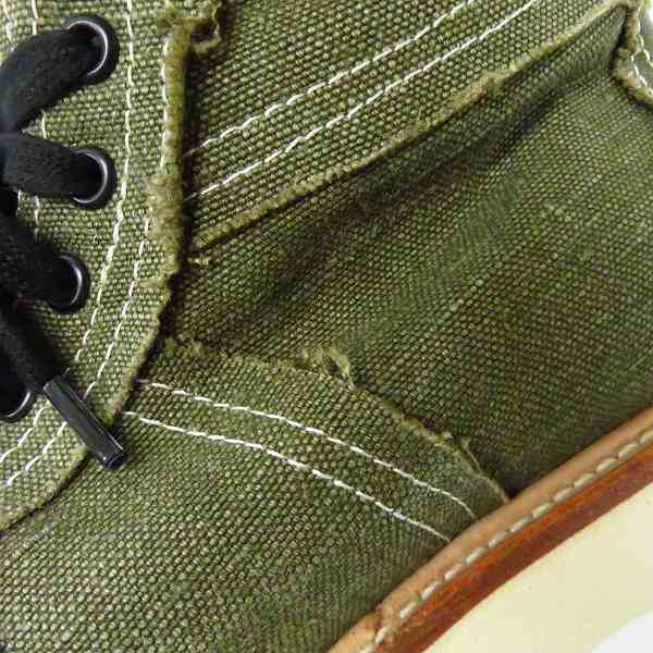 実際に弊社で買取させて頂いたBACKLASH/バックラッシュ USED MILITARY TENT＋ホーインレザーリメイクスニーカーブーツ 626-01/26の画像 6枚目