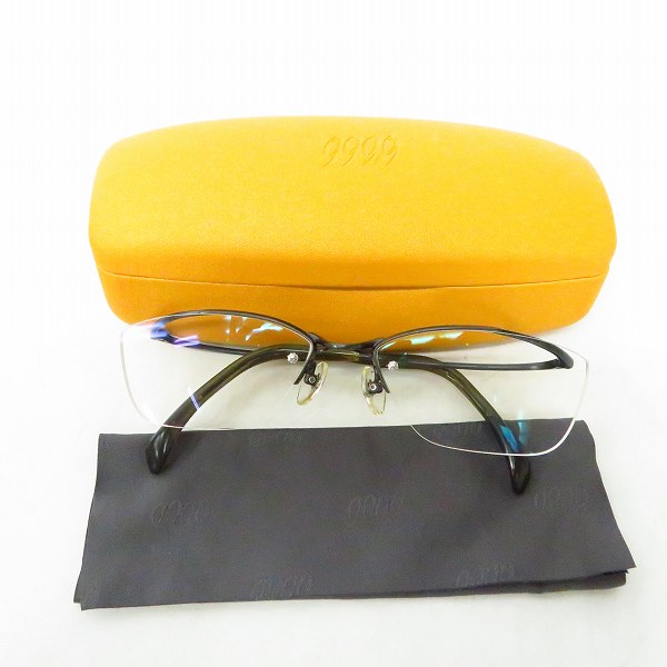 実際に弊社で買取させて頂いた999.9/フォーナインズ ワンポイントフレーム/リムレス 度入り眼鏡 O-10Tの画像 8枚目