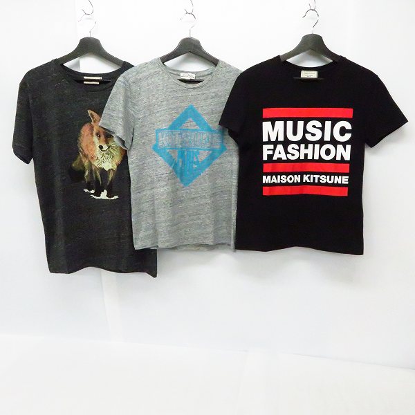 実際に弊社で買取させて頂いたMAISON KITSUNE/メゾンキツネ MUSIC FASHION/プリント等Tシャツ/カットソー/6点セットの画像 1枚目