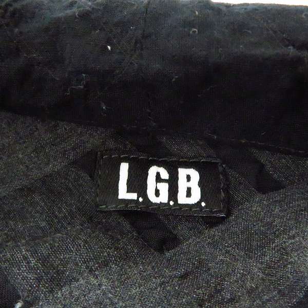 実際に弊社で買取させて頂いたL.G.B./ルグランブルー SHIRT-G/PK/M シワ加工 チェック柄 フーディー 長袖シャツ/1の画像 2枚目