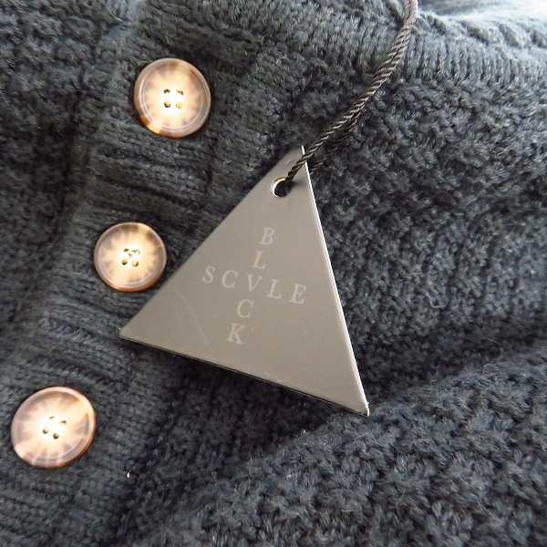 実際に弊社で買取させて頂いた【未使用】BLVCK SCVLE/ブラックスケール ヘンリーネック ニット セーター/Ｍの画像 5枚目