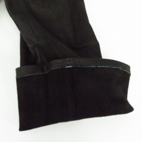 実際に弊社で買取させて頂いたBACK BONE/バックボーン COW HIDE/牛革/レザー パンツ/ブラック BB10SS-LP40/Sの画像 8枚目