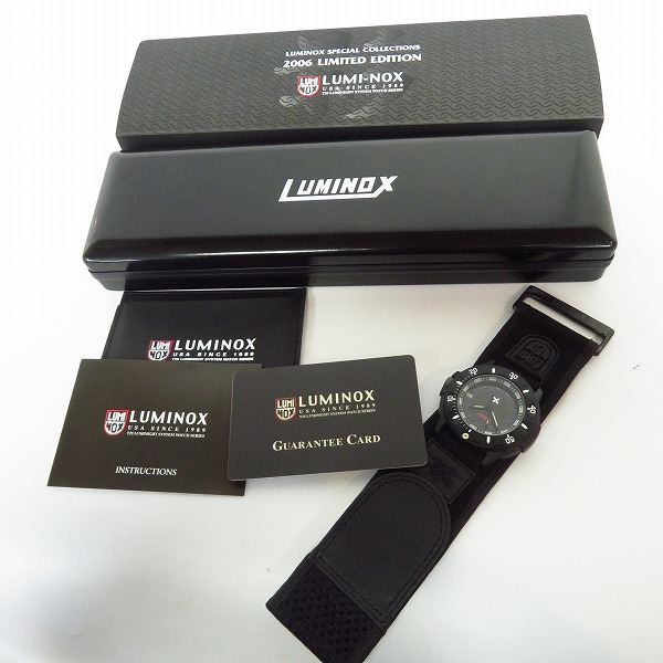 実際に弊社で買取させて頂いたLUMINOX/ルミノックス 影/シャドウ 手裏剣 日米限定モデル/500本限定 デイト LSC-003【動作未確認】の画像 6枚目