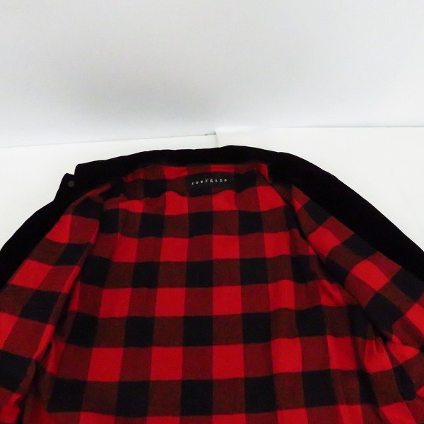 実際に弊社で買取させて頂いたroarguns/ロアーガンズ K's別注 ベルベット コーチジャケット ブラック 18FGB-02KS/2の画像 5枚目