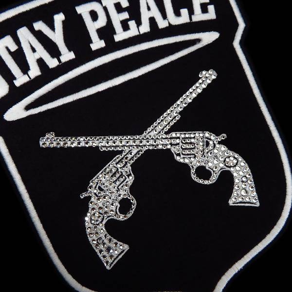 実際に弊社で買取させて頂いた【未使用】roarguns/ロアーガンズ K's別注 ベルベット コーチジャケット ブラック 18FGB-02KS/2の画像 4枚目