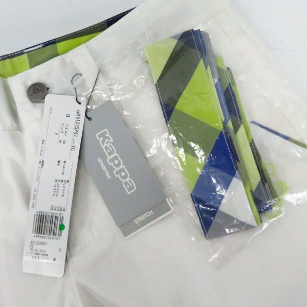 実際に弊社で買取させて頂いた【未使用】Kappa/カッパ  レディース ゴルフウエア ミニスカート/ストライプパンツ等 サイズ9 ボトムス 5点セットの画像 5枚目