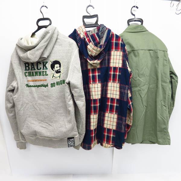 実際に弊社で買取させて頂いたBackChannel/バックチャンネル ジャケット/ジップパーカー/シャツ L/3点セットの画像 1枚目