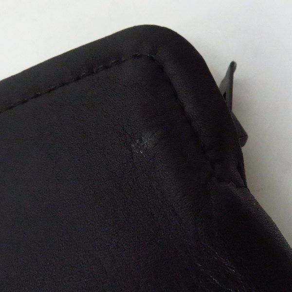 実際に弊社で買取させて頂いたato/アトウ COW HIDE/レザー ハンドル付き ブラック/14SS-AM14A-A01-BK/クラッチバッグの画像 5枚目