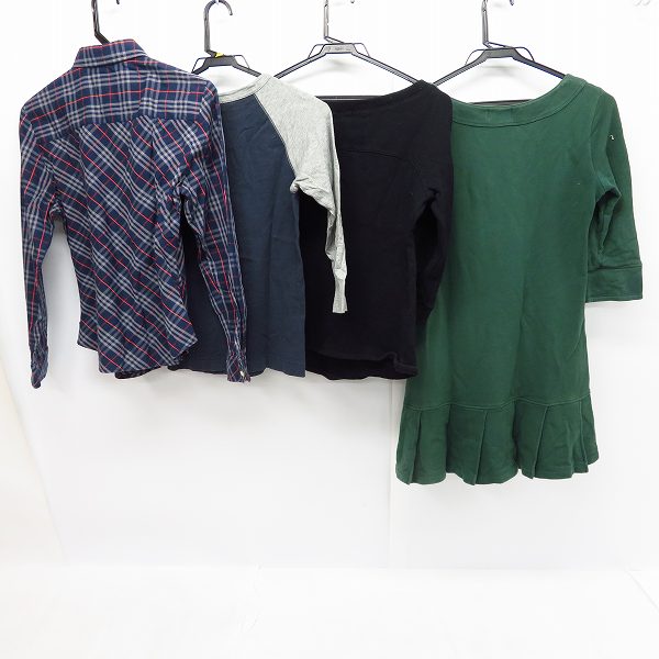 実際に弊社で買取させて頂いたBURBERRY LONDON/バーバリーロンドン チェックシャツ/ワンピース/カットソー等/4点セットの画像 1枚目