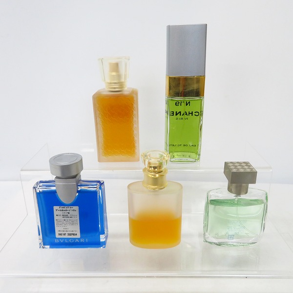 実際に弊社で買取させて頂いたCHANEL/シャネル Dior/ディオール BVLGARI/ブルガリ等 香水 5点セットの画像 1枚目