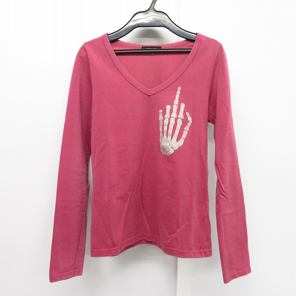 実際に弊社で買取させて頂いたHYSTERICS/ヒステリックス レディース Vネック 長袖Tシャツ/カットソー 3CL-3220/F