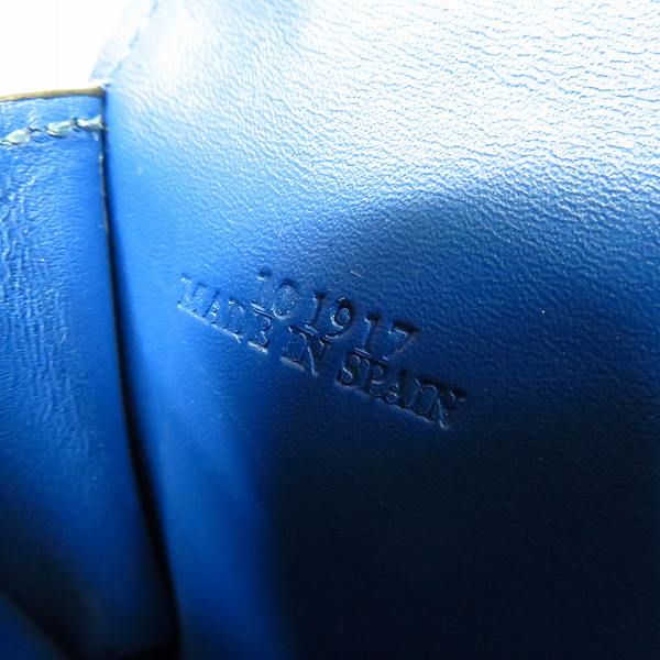 実際に弊社で買取させて頂いたLOEWE/ロエベ レザー 名刺入れ/カードケース BLACK/ブラック/黒の画像 5枚目