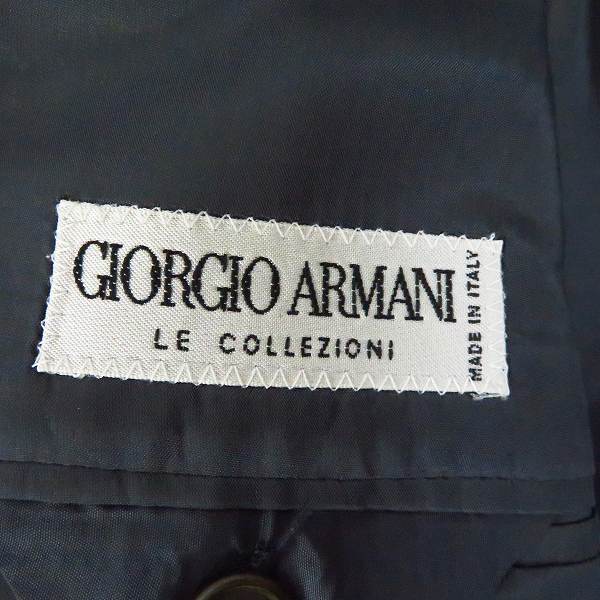 実際に弊社で買取させて頂いたGIORGIO ARMANI/ジョルジオアルマーニ バージンウール テーラードジャケット/50の画像 2枚目