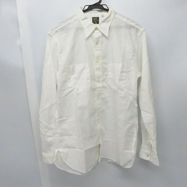 実際に弊社で買取させて頂いたSUGAR CANE/シュガーケーン 長袖シャツ ホワイト/Ｌ