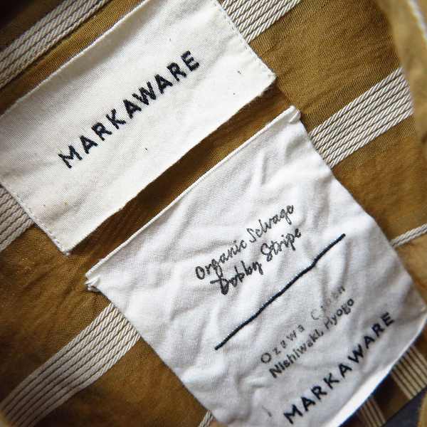 実際に弊社で買取させて頂いたMARKAWARE/マーカウェア ストライプ柄 セットアップ シャツ/パンツ/2の画像 2枚目