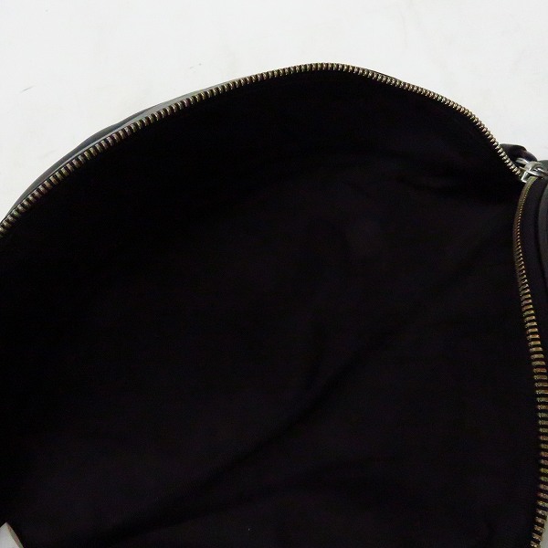 実際に弊社で買取させて頂いたLAD MUSICIAN/ラッドミュージシャン レザーショルダーバッグ/ボディバッグ ブラックの画像 3枚目