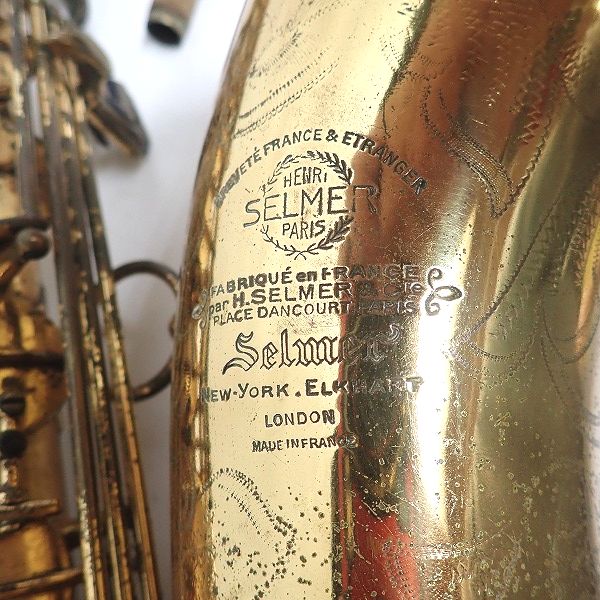 実際に弊社で買取させて頂いた★【難あり】Selmer/セルマー テナーサックス Mark VI マーク6 シリアル6万番台 彫刻有り ビンテージの画像 2枚目