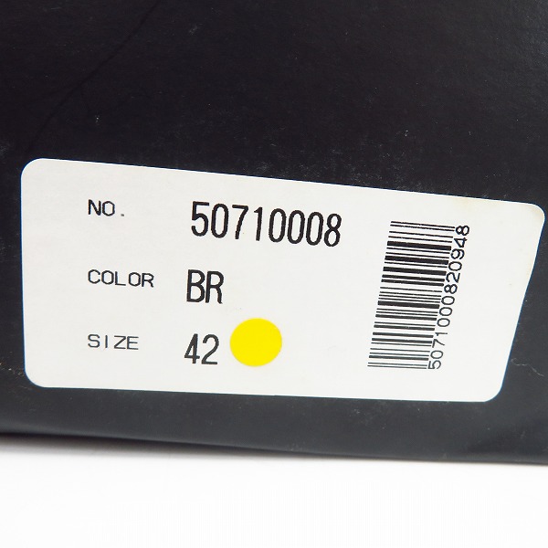 実際に弊社で買取させて頂いたalfredoBANNISTER/アルフレッドバニスター レザー サイドジップ ブーツ ブラウン/42の画像 9枚目