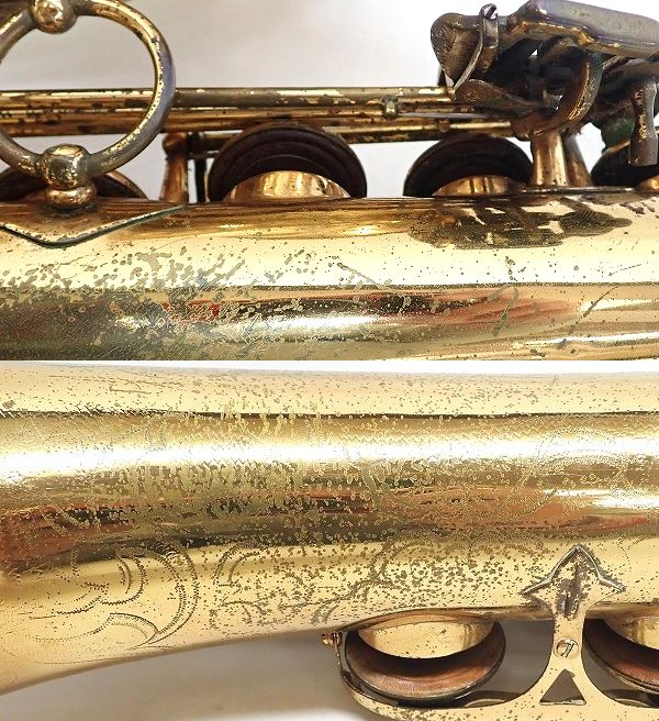 実際に弊社で買取させて頂いた★【難あり】Selmer/セルマー テナーサックス Mark VI マーク6 シリアル6万番台 彫刻有り ビンテージの画像 8枚目