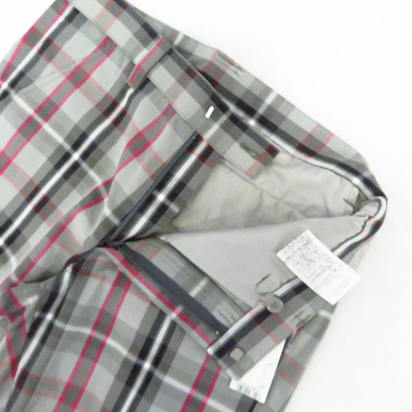 実際に弊社で買取させて頂いた【未使用】kappa/カッパ ゴルフ グレー系チェック柄ロングパンツ KG312PA22/79の画像 2枚目