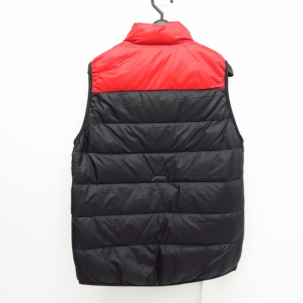 実際に弊社で買取させて頂いた【未使用】Kappa/カッパ ロゴワッペン付きダウンベスト ゴルフウェア ブラック×レッド KG652VE42/Mの画像 1枚目