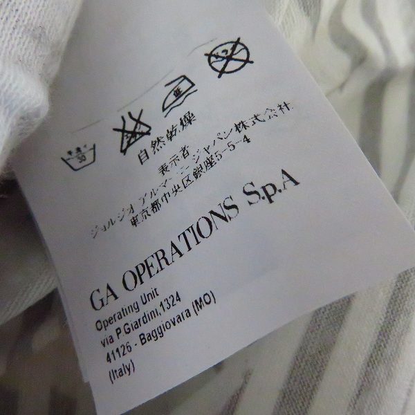 実際に弊社で買取させて頂いたEMPORIO ARMANI/エンポリオアルマーニ ハーフスリーブ/半袖 カットソー/Tシャツ M/L/XL 4点セットの画像 4枚目