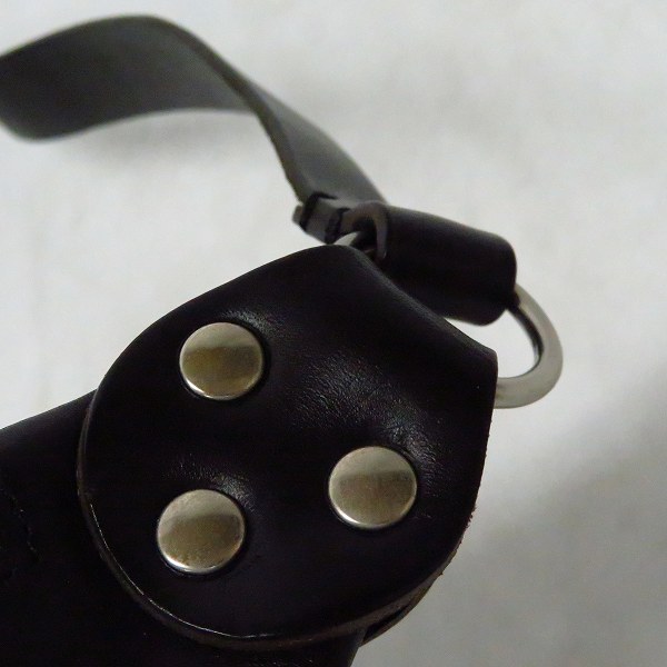 実際に弊社で買取させて頂いたLAD MUSICIAN/ラッドミュージシャン レザーショルダーバッグ/ボディバッグ ブラックの画像 8枚目