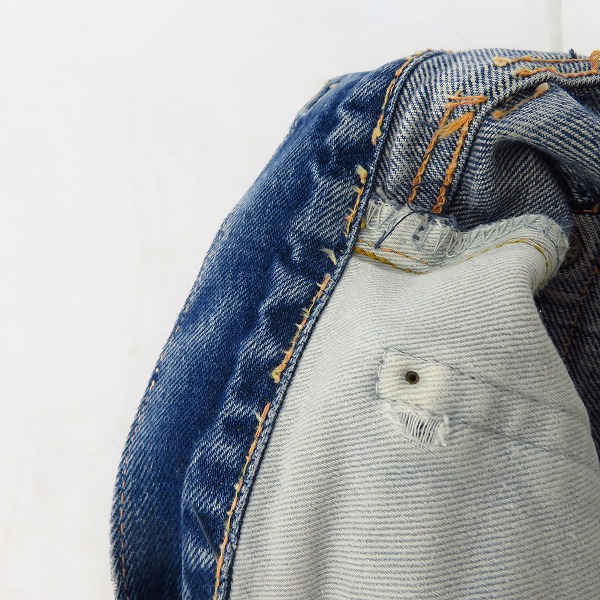 実際に弊社で買取させて頂いたBLUE BLUE/ブルーブルー デニムパンツ/Gパン ダメージ加工/34の画像 6枚目