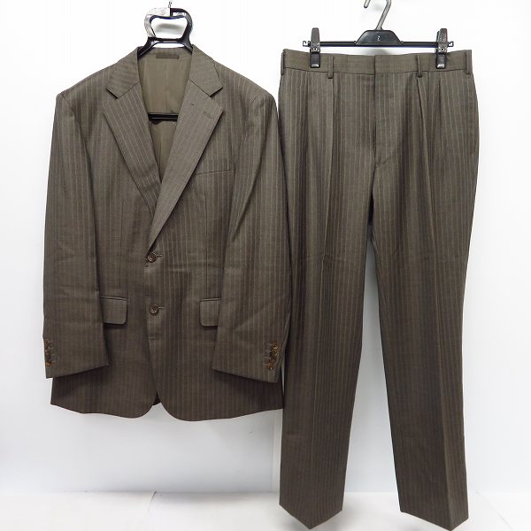 実際に弊社で買取させて頂いたBURBERRY LONDON/バーバリー ロンドン ストライプ柄スーツ 上下セット ネーム入り bbd41-303-46/98-88-175