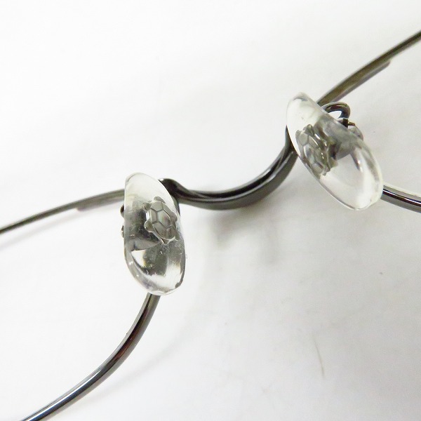 実際に弊社で買取させて頂いた999.9/フォーナインズ メタルフルリム メガネフレーム/眼鏡/アイウェア S-47T【度入り】の画像 2枚目