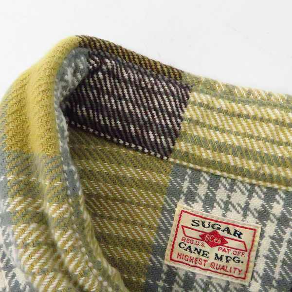 SUGAR CANE ネルシャツ sc27705 SUGAR CANE/シュガーケーン チェック柄 コットン長袖 ネルシャツ