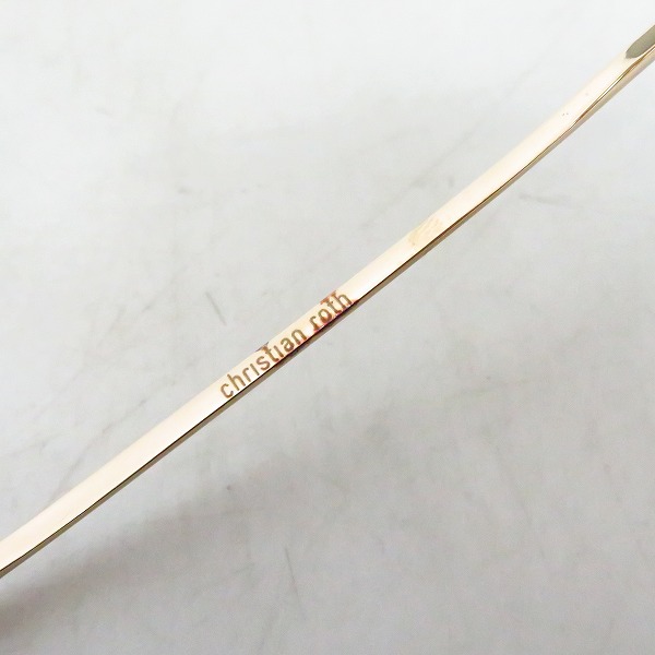 実際に弊社で買取させて頂いたChristian Roth/クリスチャンロス 度入り メガネフレーム/アイウェア CE14000GPの画像 4枚目