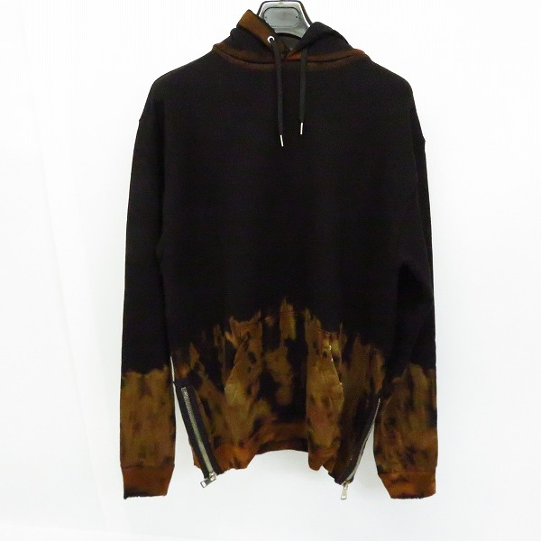 実際に弊社で買取させて頂いた【未使用】roarguns/ロアーガンズ K's別注 スタッズ/スワロ クロスガン ブリーチ加工フーディ 18FGB-17KS/4