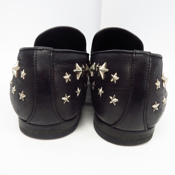 実際に弊社で買取させて頂いたJIMMY CHOO/ジミーチュウ スタースタッズ スリッポン/シューズ ブラック/41.5の画像 1枚目