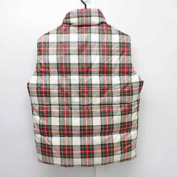 実際に弊社で買取させて頂いた【未使用】Le coq sportif/ルコック チェック柄 ワッペン付き ヒートナビフハク ダウンベスト ゴルフ QG6689/Mの画像 1枚目