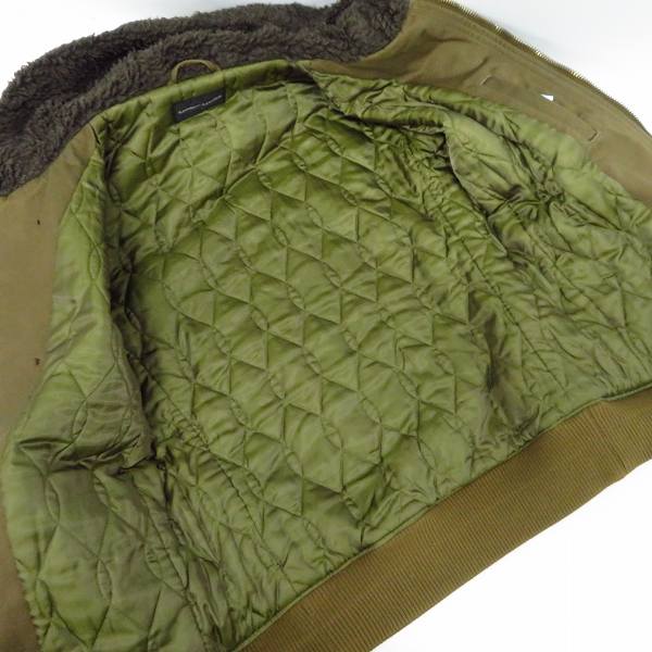 実際に弊社で買取させて頂いたLOUNGE LIZARD/ラウンジリザード シンサレート 裏地キルティング ミリタリージャケット/2の画像 3枚目