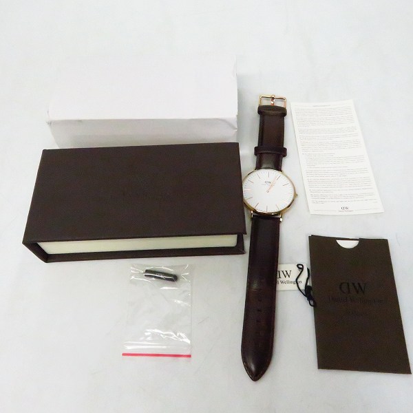 実際に弊社で買取させて頂いたDaniel Wellington/ダニエルウェリントン クォーツ/ウォッチ/腕時計 DW00100009の画像 7枚目