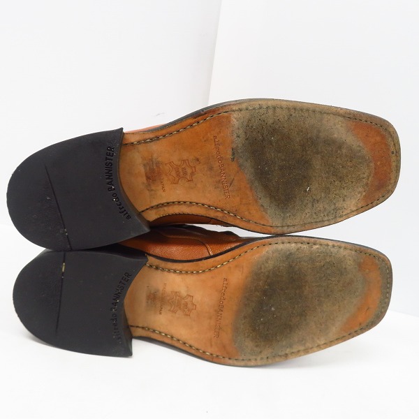 実際に弊社で買取させて頂いたalfredoBANNISTER/アルフレッドバニスター レザー サイドジップ ブーツ ブラウン/42の画像 2枚目