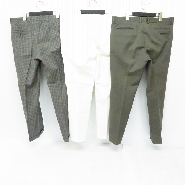 実際に弊社で買取させて頂いたEMPORIO ARMANI/エンポリオアルマーニ 千鳥格子柄 等 パンツ Size：50/52 3点セットの画像 1枚目