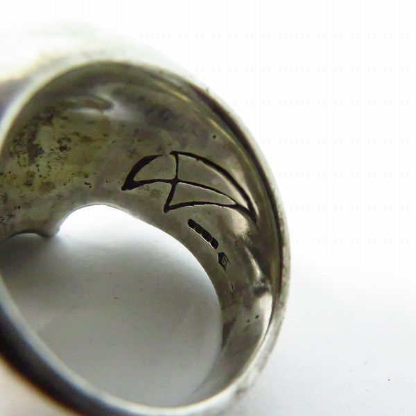 実際に弊社で買取させて頂いたCRAZY PIG/クレイジーピッグ LARGE EVIL SKULL ラージ エビル スカルリング/17号の画像 6枚目